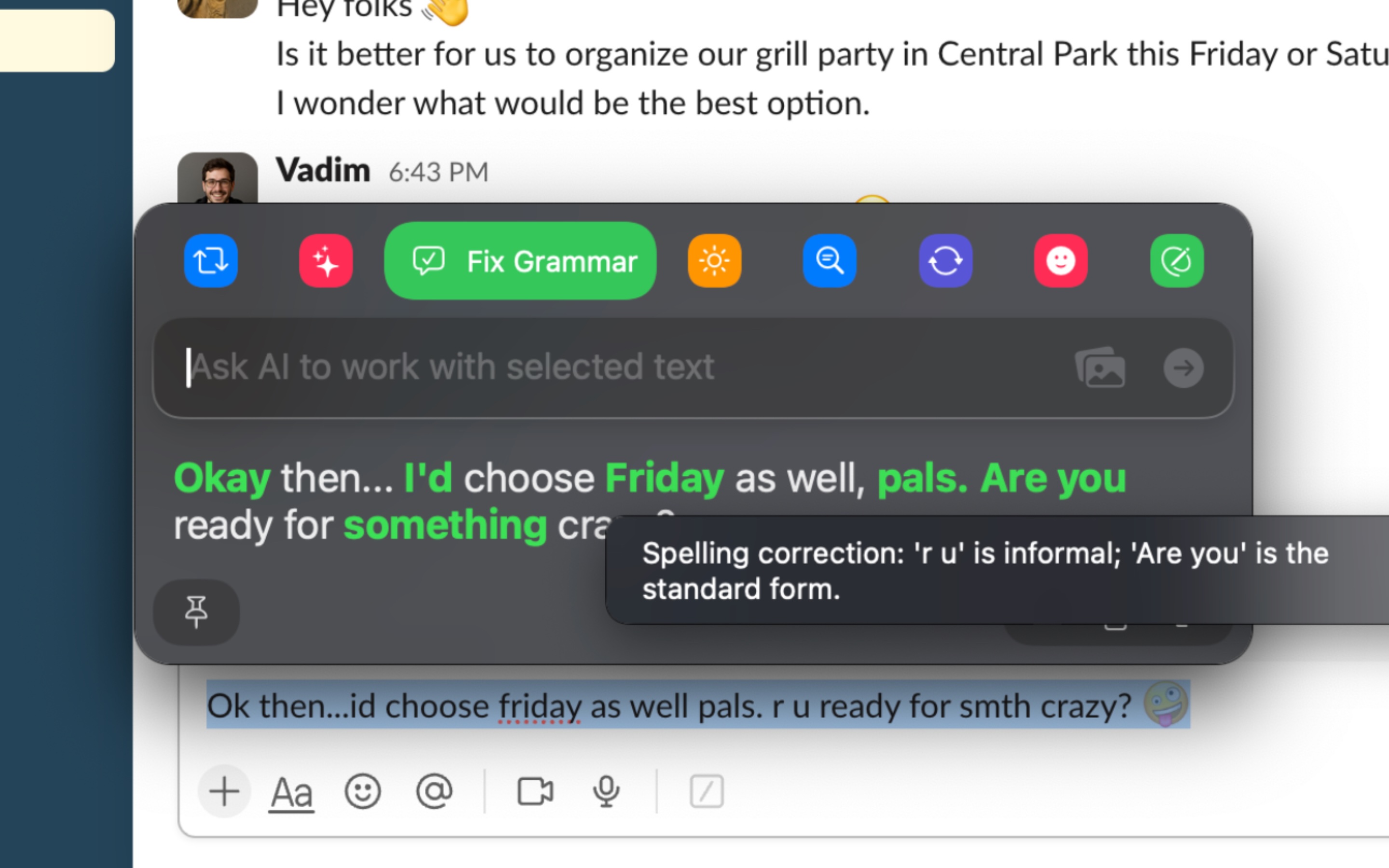Grammar Check